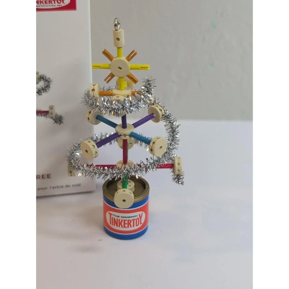 Hallmark 2019 Tinkertoy Tree Hasbro Tinsel Retro Christmas Keepsake Ornament NEW